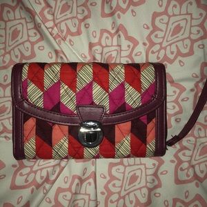 Vera Bradley Bohemian Chevron Wristlet